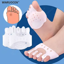 Shoe Parts Accessories Silicone Metatarsal Pads Toe Separator Pain Relief Foot Ortics Massage Insoles Forefoot Valgus Corrector Care Tool 230821