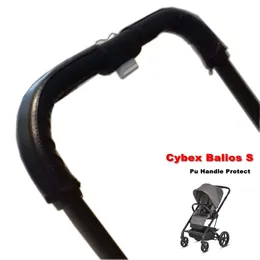Stroller Parts Accessories Baby Stroller Armrest For Cybex balios s push bar Pu Protective Case Cover 28x24x12cm Handle Wheelchairs Strollers Accessories 230821