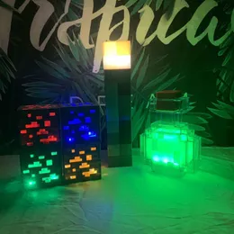 Nowością przedmioty Brownstone Torch Lampa LED USB Naładowane światło nocne do salonu sypialnia domowe dekorowanie dzieci dzieci prezenty stołowe 230821