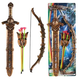 子供の剣士プラスチックおもちゃ剣ヨーロッパスタイルの戦士の剣のパフォーマンス天国のキングソードアームズモデル269n