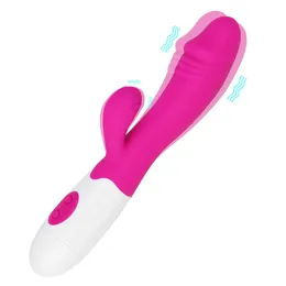 Vibratoren G Spot Dildo Kaninchen Vibrator für Frauen Dual Vibration Silikon wasserdichte weibliche Vagina Clitoris Anal Massagers Sexspielzeug Shop