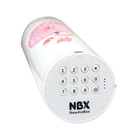 Learning Toys NBX Coded Lock Password Pencil Case Rabbit Cat Pen Holder Large Capacity Stationery Box Home Office School Storage Pencilcase