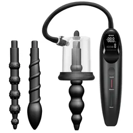 Anal Toys Smart Pump Vacuum Sucking Massage Prostate Stimulator for Man Women Butt Plug Masturbator Adult Sex 230821