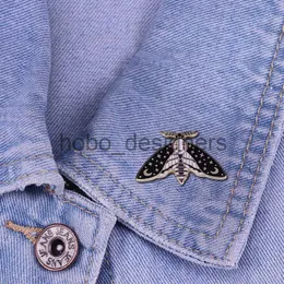 Butterfly Motte Emaille Pins Custom Punk Neo-Goth Insekt Broschen Luxus Kupfer-Revers-Abzeichen Mode Schmuck Geschenk Drop Versand X0822
