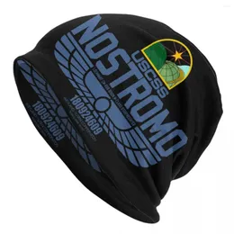 Berets USCSS Nostromo Beanie Cap Unisex Winter warme Motorhaube Strickhüte Outdoor Ski Retro Alien Scifi Film Skullies Beanies Caps