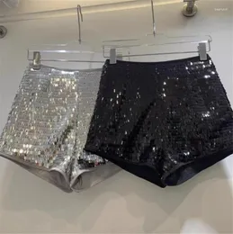 Shorts femininos 2023 lantejoulas brilhantes de verão para mulheres estilo de celebridade de streetwear sexy roupas de moda feminina y4053