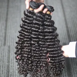 Кружевные парики Cosdelu 30 32 40 -дюймовый бразильская кость глубокая волна человеческие пакеты волос 3 4 пучки сделка для чернокожих женщин 230821