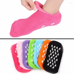 Sportsocken 1 Paar feuchtigkeitsspendende Whitening Peeling Peeling Foot Mask Handschuhe Spa Gel glattes Handfußwerkzeug Schönheit Baumwolle