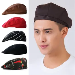Striped Chef Hat El Mundliform Hats Hats Catering Hat Working Wear Casual 57-62cm291c