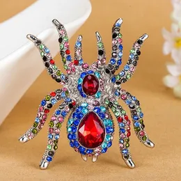 Pins Brooches Luxury Brand Big Spider Brooches Fashion Steampunk Jewelry Colar Femininos vintage Broaches Party Broch Broches Relogio Vaz 230821