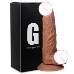 Massager Gelugee Realistic Silicone Dildo enorma sucker mjuka dildos för kvinnor Masturbator Kvinna Vagina Massage Anal Plug Produkt