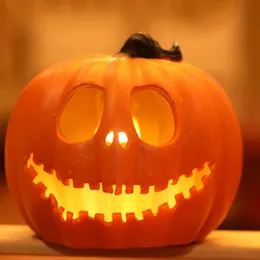 Diğer Etkinlik Partisi Malzemeleri Hayalet Festival Dekor Jack-O-Lantern Dekorasyon Süslemesi Aydınlık yaratıcı LED LAMP LANTER DEKORASYON 24 cm Kabak Openwork 230821