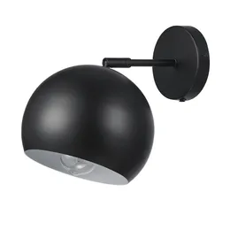 Molly 1-Light Matte Black Plug-In or Hardwire Wall Sconce, 91002218