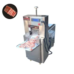 Commercial Electric Slicer Lamb Beef Freezing Meat Cutting Machine Adjustable Thickness Lamb Roll Cutting Machine