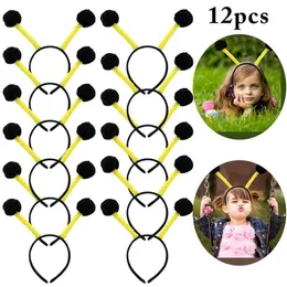 Hair Accessories 12pcs Lovely Cartoon Bee Headband Kids Clothing Headband Animal Tentacle Hair Hoop Hair Accessories Halloween Performance Props 230821