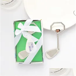 Новички Creative Alloy Golf Club Open Opener Beer Gifts Party Favors Business Gift Briesmaid CT0095 Доставка Доставка дома сад кухня dhuof