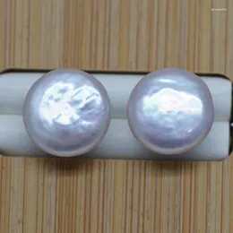 Studörhängen naturlig pärla 12-13mm sötvatten 925 sterling silver koreanska för kvinnliga smycken gåva