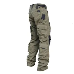 Calça de cargo masculino Serviço secreto Combate Combate militar ao ar livre Durável Multi Port Invader Tactical 230821