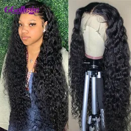 Synthetic Wigs Deep Wave Frontal Wig Preplucked 13x4 Lace Front Human Hair For Women Water 4x4 Closure Hd Cruly 13x6 Transparent 230821