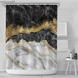 シャワーカーテン180x180cm大理石デジタル印刷シャワーカーテン防水バスルームカーテンシャワーカーテン家庭用装飾R230829