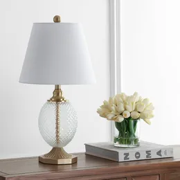 Kaiden Modern Abstract 24 In H Table Lamp、Clear Brass Gold