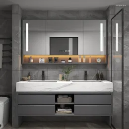 Badtillbehör Set Light Luxury toalettskiffer Integrerat badrumsskåp kombinerad tvättstand