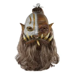 Partymasken Welt der Maske Ogrim Doomhammer Latex Cosplay Halloween 230821