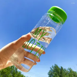 Butelki z wodą moje butelki Plastikowe filiżanki Kreatywne reklamy sok z herbaty mlecznej napoje przenośne wysokiej jakości Waterbottle Multicolor