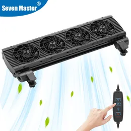 Filtration Heating Aquarium Cooling Fan 8 Variable Speed Adjustable Wide Angle Chiller Fish Tank Fit For 15mm tank thinckness 230821