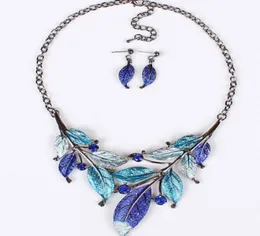 New Europe Party Party Jewelry Jewelry Set Women039S Colorful Drop Glaze Leadlaces with arocrings S993898618