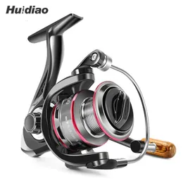 Fishing Accessories Huidiao Reel 1000 7000 Spinning Stainless Steel Bearing 8KG Sea Carp 230822