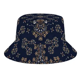 2023 Новый дизайн рыбацкий шляпа Custom Bandana Tribal Etnic Style Printed Hat Hat Surprise подарок для мужчин и женщин. Случайный праздник HKD230823