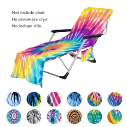 Sashes Quick Drying Beach Chair Cover Holiday Garden Swimming Pool Lounge Chairs With Storage Pocket Seaside Towel 230822