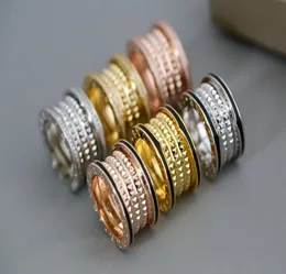 B Zero1 Ring per uomo Bugar Ladies Gold Plating 18K Riproduzioni ufficiali di alta qualità Adita per Woman Band Premium GIF1213937