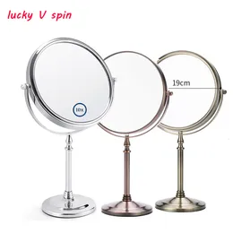 Compact Mirrors 8 Inch 5X 7X 10X Magnification Makeup Mirror 360 Rotating Professional Desktop Cosmetic Mirror 8" Double Sided Magnifier stand 230823