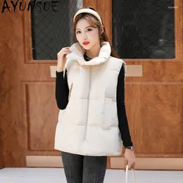 Women's Vests 2023 Autumn Winter Puffer Vest Women Short Casual Down Cotton For Warm Waistcoat Colete