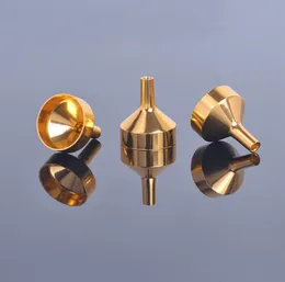 Kökverktyg Metal Small Aluminium Mini Tratt för parfym Colanders -silar Överför diffusorflaskan Mini Liquid Oil Filling Lab SN858