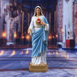 Sacred Heart of Mary Statue Harts Immaculate Heart Blessed Staty Purity Devotion Katolsk dekoration Gift Heminredning Q230823