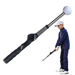 Andra golfprodukter Swing Practice Stick Telescopic Trainer Master Training Aid Placure Corrector Övning 230822