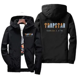 Lettera di trapstar stampata primavera e autunno cappotto da uomo Nuovi sport casuali grandi fusioni a vento