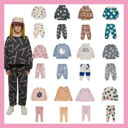 Kläder sätter 23 höst- och vinter BC Fleece Children's Hoodie Pant Suit Baby Leggings Casual Pants 230823