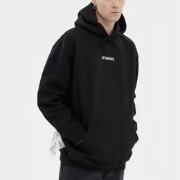 Men VTM Side Label Logo Men Hooded Sweater Embroideried Oversized Hooded Logo Hooded for Men Casual Pullover