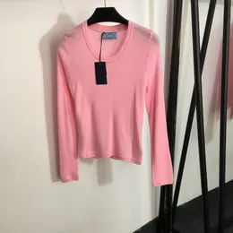 Top lana da donna camicie in maglia elastica di lusso signore soft touch sottili magliette per ragazze fascino a maniche lunghe abbigliamento