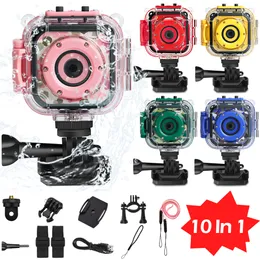 Weatherproof Cameras Kids Toy Camera Waterproof for Child Bike Action Video P o 4K Underwater Go Hero Pro Toys 230823