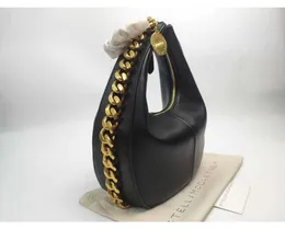 Stella McCartney Frayme Stume a tracolla zippato medio donna piccola pelle di cuoio Borse Hobo con designer di lusso Gold Medall Borsa