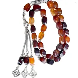 Strand Tasbih 12mm Agate Stone Beads 33 Middle East Muslim Hand String Inventory Wholesale
