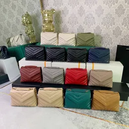 10a süper orijinal kalite 23cm loulou gerçek deri zincir mini omuz çantası klasik y cowilting cowhide kadın çanta bayanlar tote lüks tasarımcılar flep çanta kutu