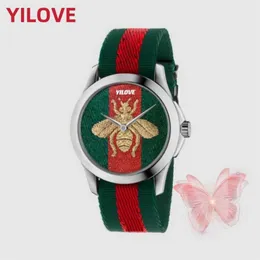 Moda słynna marka unisex zegarek pszczoła węża tygrysa kwarc importowany zegar nylonowy pasek sportowy klasyczny Waterpro3239