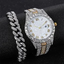 Andra klockor Diamond Men Women Gold Watch Ladies Wrist Luxury Unisex Armband Female Clock Relogio Feminino 230822