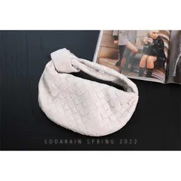 Çanta İtalya Jodie Mini Venetabottegs Koyun Dinleme Beyaz Yulaf Kadın Tote Luxurys Bags Cy